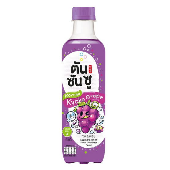ตันซันซู เครื่องดื่มโซดา รสเคียวโฮเกรป 360 มล.(ยกลัง 24 ขวด)