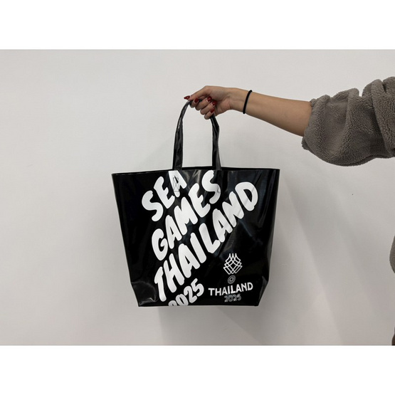 กระเป๋าผ้าใบ สีดำ