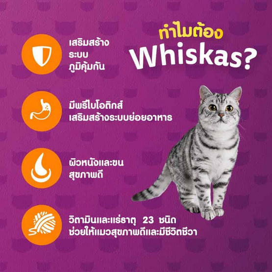 วิสกัส อาหารแมว ชนิดเม็ด สูตรแมวโต รสสเต๊กปลาแซลมอนย่าง 1.2 กก.