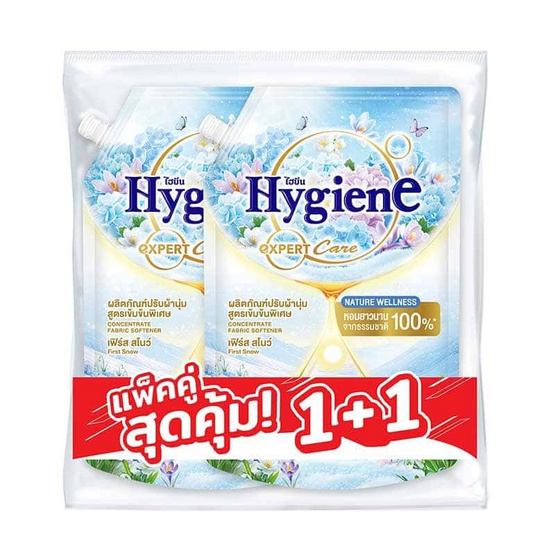 ไฮยีน เอ็กซ์เพิร์ท แคร์ เนเจอร์ เวลเนส ปรับผ้านุ่ม กลิ่น เฟิร์ส สโนว์ 1000 มล.(แพ็กคู่)
