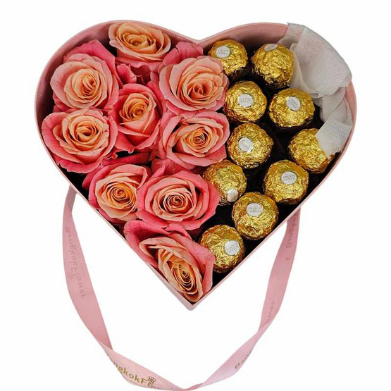 BangkokFlower Mini Sweet Heart Box กล่องดวงใจมินิ