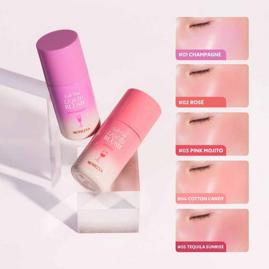Merrezca ลิขวิดบลัช Soft Tint Liquid Blush 4 กรัม