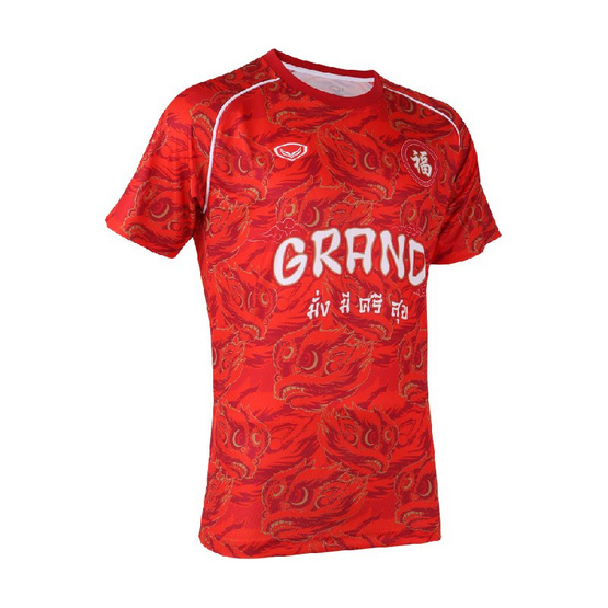 เสื้อตรุษจีนคอกลม สีแดง