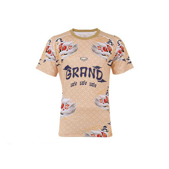 เสื้อตรุษจีนคอกลม สีครีม