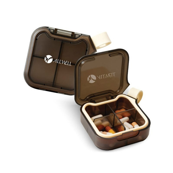 ALLWELL MediPod ตลับใส่ยา 4 ช่อง