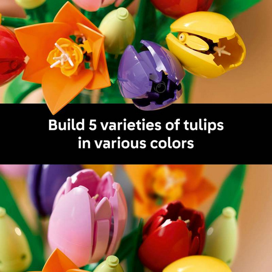 LEGO ตัวต่อเสริมทักษะ Botanicals Tulip Bouquet