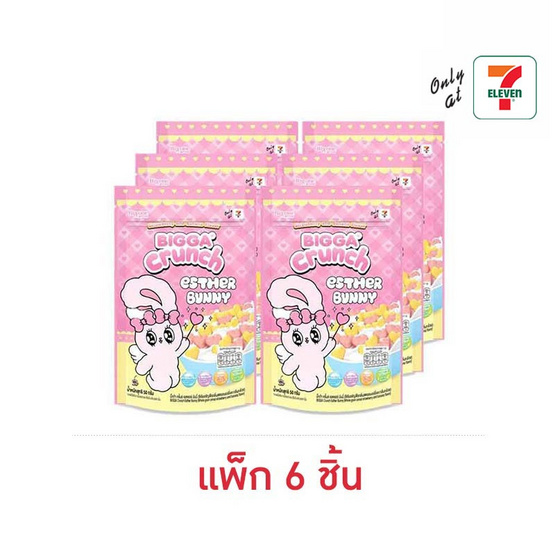 บิ๊กก้า เอสเธอร์บันนี่ซีเรียลสตรอเบอร์รีกล้วย 50 กรัม (แพ็ก 6 ชิ้น)