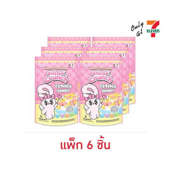 บิ๊กก้า เอสเธอร์บันนี่ซีเรียลสตรอเบอร์รีกล้วย 50 กรัม (แพ็ก 6 ชิ้น)