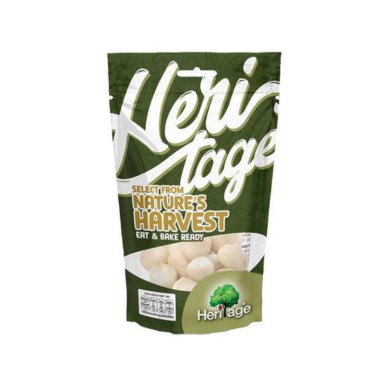 เฮอริเทจ แมคคาเดเมียอบ 40 กรัม (แพ็ก 4 ชิ้น)