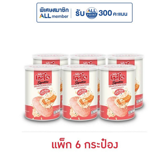 เทสโต ซิกเนเจอร์ รสสเต็กแซลมอนย่าง 42 กรัม (แพ็ก 6 กระป๋อง)