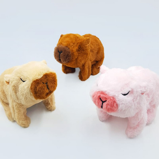 Mastery Toys คาปิบาร่าใส่ถ่าน สีน้ำตาลเข้ม