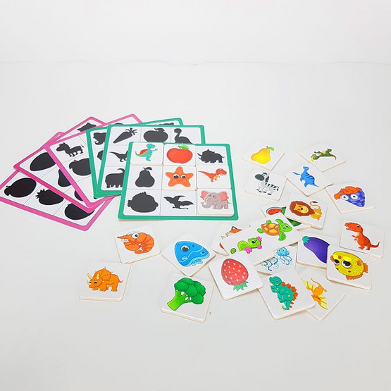 Mastery Toys จับคู่เงาไม้กล่อง