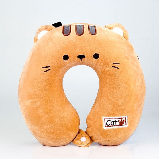 Mastery Toys หมอนรองคอสัตว์น้อยน่ารัก สีส้ม