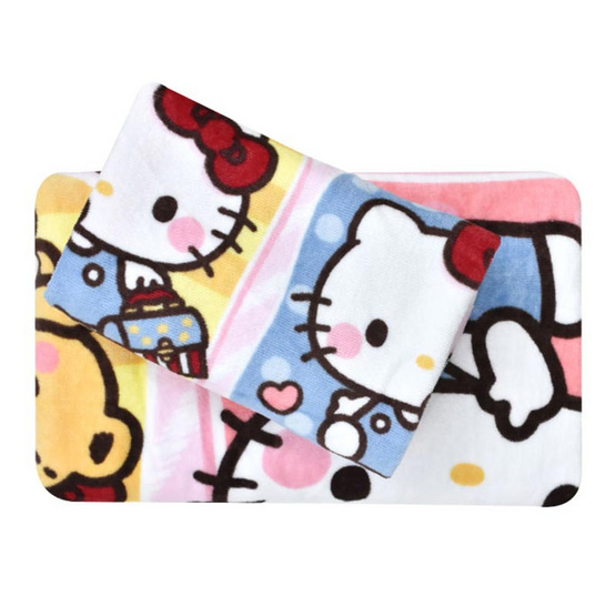 Chilli SET ผ้าขนหนู 16x32+30x60นิ้ว Kitty หมีน้อย