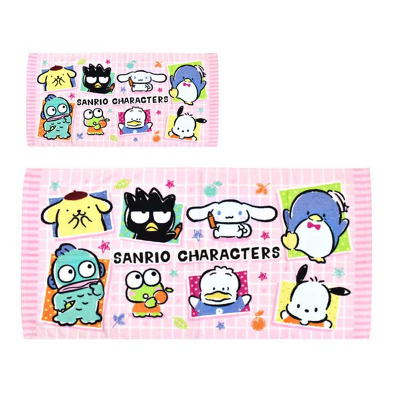 Chilli SET ผ้าขนหนู 16x32+27x54นิ้ว Sanrio mix ดินสอ
