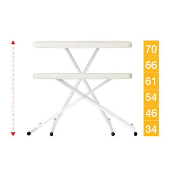 newstorm โต๊ะพับปรับ 6ระดับ รุ่น BT-24N