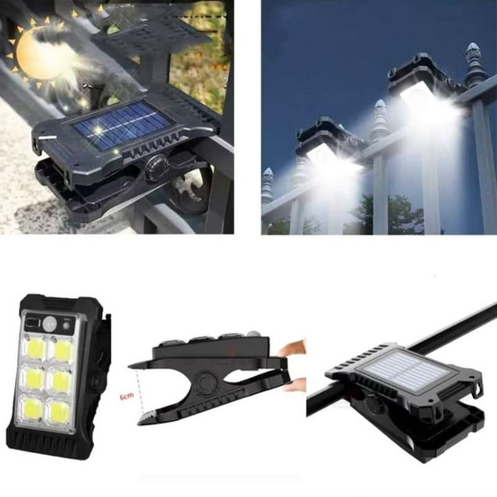 ไฟ solar แบบคลิปหนีบ