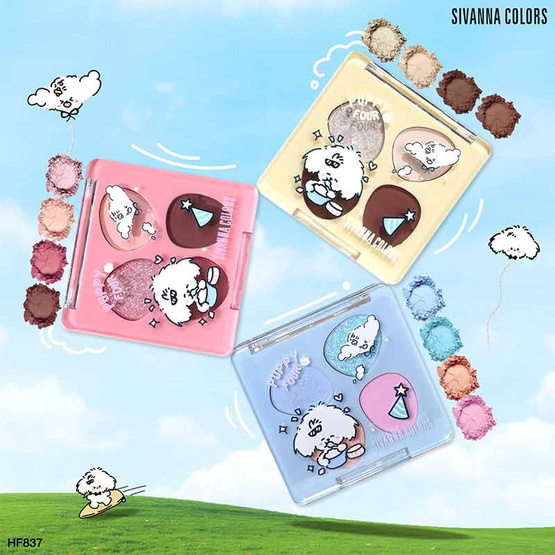 Sivanna อายแชโดว์ Puppy Eyeshadow HF837 4.1 กรัม