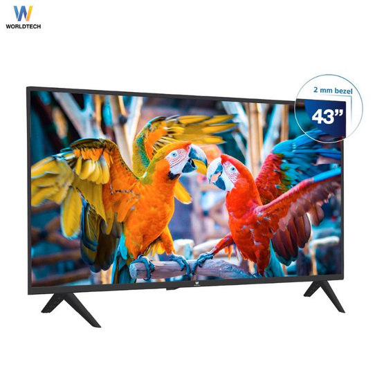 Worldtech Andriod สมาร์ททีวี LED 43 นิ้ว รุ่น WT-LED4001 (WTTVSM43FHD210000A)