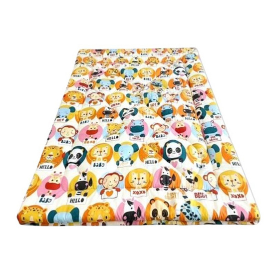 Fluffy แผ่นรองนอน ลาย Mini Zoo หนา3นิ้ว