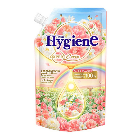 ไฮยีน เอ็กซ์เพิร์ท แคร์ เนเจอร์ เวลเนส ปรับผ้านุ่ม กลิ่น เรนโบว์ บลูม 470 มล.