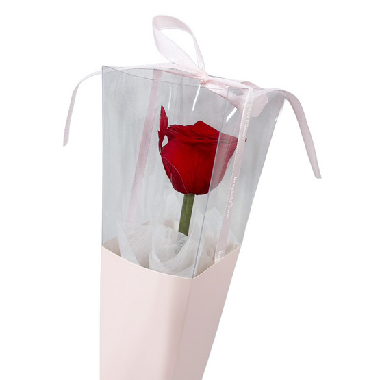 BangkokFlower กรวยกุหลาบอบแห้งสีแดง 1 ดอก