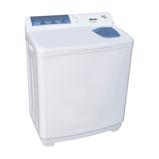Meier เครื่องซักผ้า 2 ถัง 10.5 KG รุ่น ME-W105 A ขาว