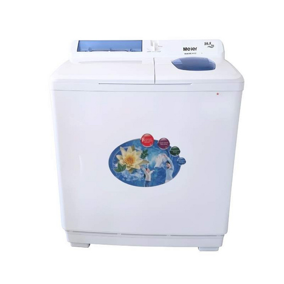 Meier เครื่องซักผ้า 2 ถัง 10.5 KG รุ่น ME-W105 A ขาว