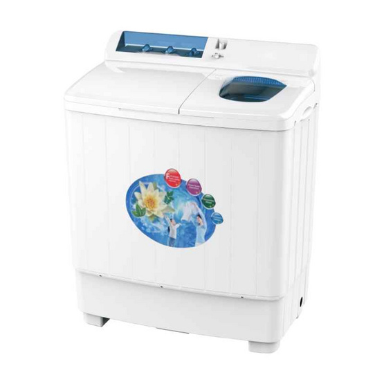 Meier เครื่องซักผ้า 2 ถัง 10.5 KG รุ่น ME-W105 A ขาว