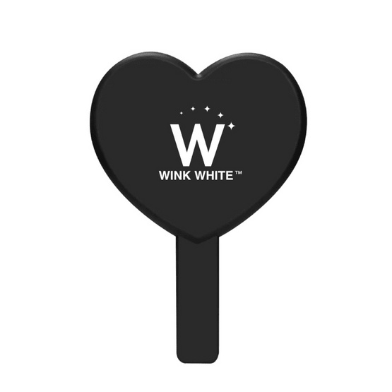 Premium กระจกรูปหัวใจสีดำ Wink White