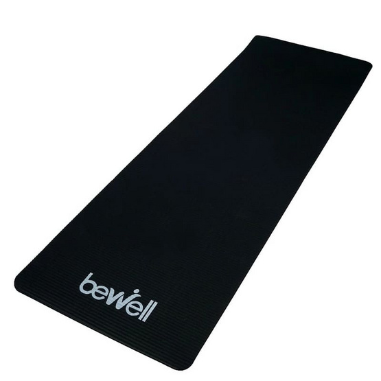 Bewell เสื่อโยคะ หนาพิเศษ 10 mm. พร้อมถุงตาข่ายเก็บเสื่อ สีดำ