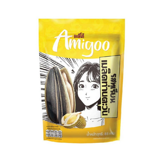 อะมีโก้ เมล็ดทานตะวันรสทุเรียน 88 กรัม (แพ็ก 6 ชิ้น)