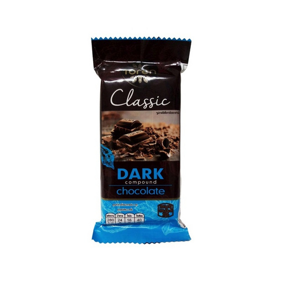 ทอเรน ขนมหวานรสช็อกโกแลตดาร์กช็อกโกแลต 52 กรัม (แพ็ก 12 ชิ้น)