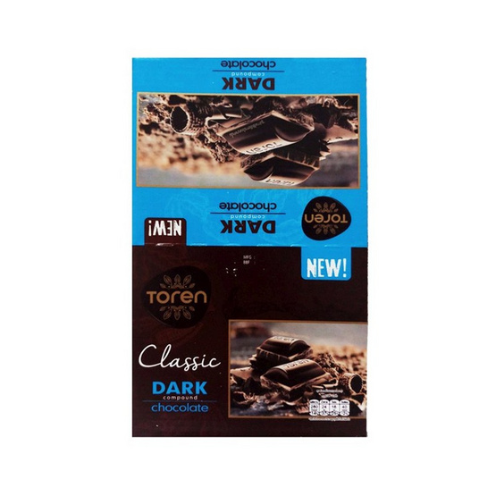 ทอเรน ขนมหวานรสช็อกโกแลตดาร์กช็อกโกแลต 52 กรัม (แพ็ก 12 ชิ้น)