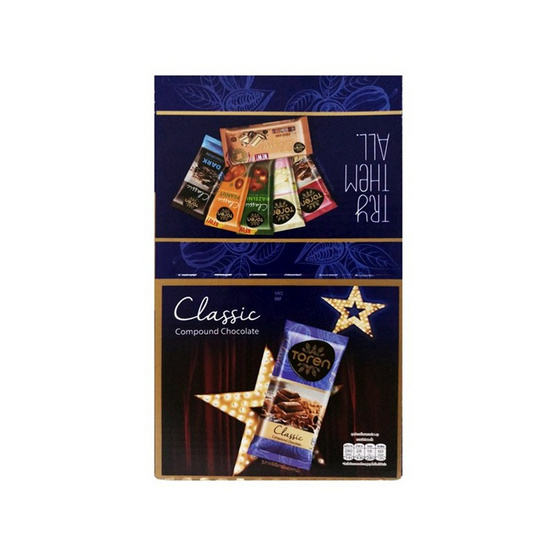 ทอเรน ขนมหวานรสช็อกโกแลตมิลค์ช็อก 52 กรัม (แพ็ก 12 ชิ้น)