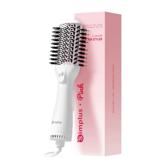 Simplus หวีไดร์ 1200 วัตต์ รุ่น RFSH002 ขาว-ชมพู