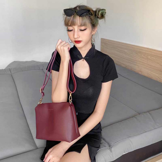 Hallelujah กระเป๋าหนัง PU Premium รุ่น Crossbody