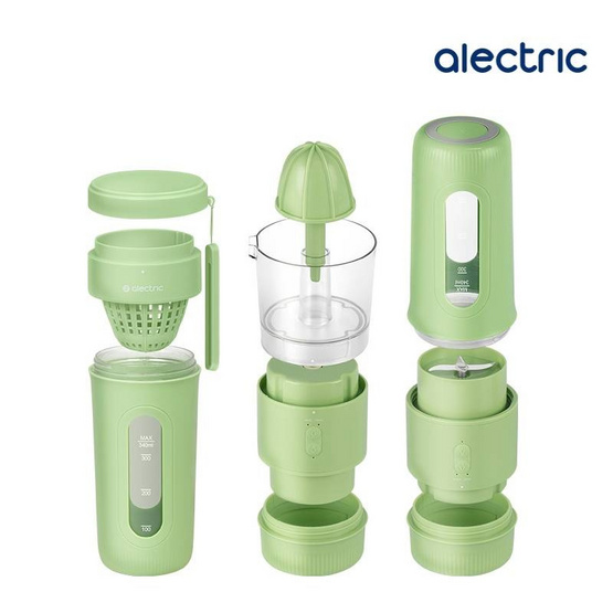 Alectric เครื่องปั่นพกพา 2in1 340 มล. รุ่น A-JB1