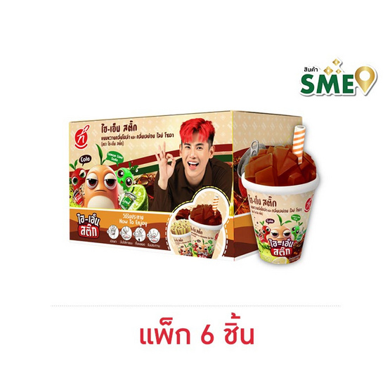 ไฮเอ็น ขนมหวานกลิ่นโคล่าและเลม่อนไลม์สติ๊ก 32 กรัม (แพ็ก 6 ชิ้น)