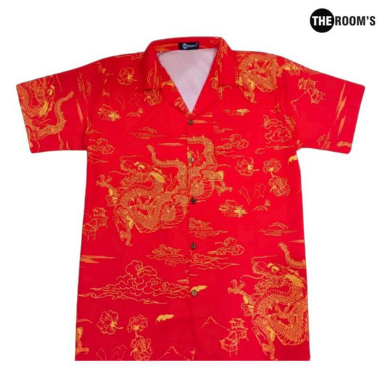 THE ROOM'S เสื้อฮาวาย ลายมังกร ลิซาร์ดอน