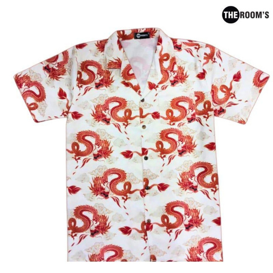 THE ROOM'S เสื้อฮาวาย ลายมังกร โอซิริส