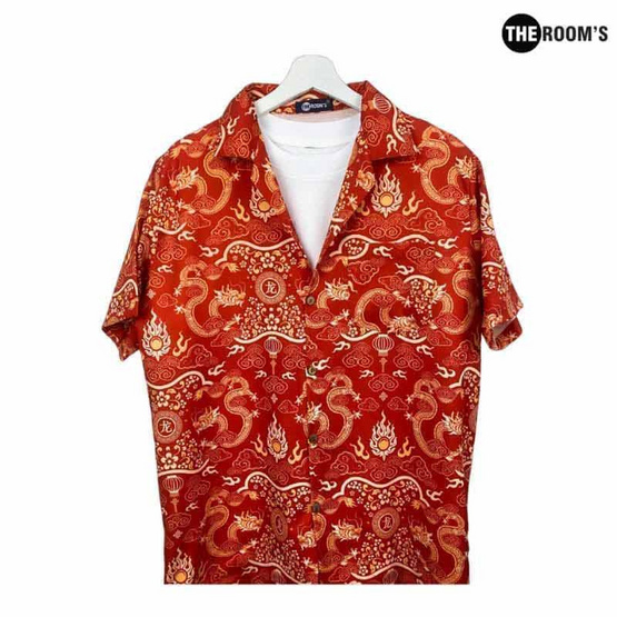 THE ROOM'S เสื้อฮาวาย ลายมังกร หลงเหว่ย