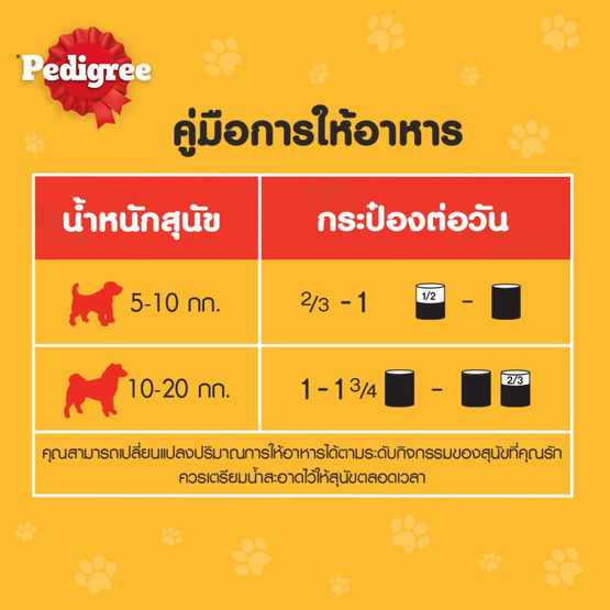 เพดดิกรี อาหารสุนัข ชนิดเปียกแบบกระป๋อง สูตรสุนัขโต รสเนื้อ บด 700 ก.