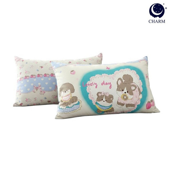 Charm หมอนหนุุนเเพ็คคู่ Lovely Day ขนาด 17 x 27 นิ้ว