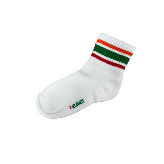ถุงเท้าเด็ก ลาย 7-Eleven สำหรับเด็ก ขนาด 16-19 CM.