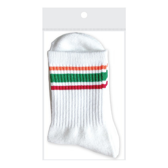 ถุงเท้าข้อยาว ลาย 7-Eleven  ขนาด 25-27 CM.