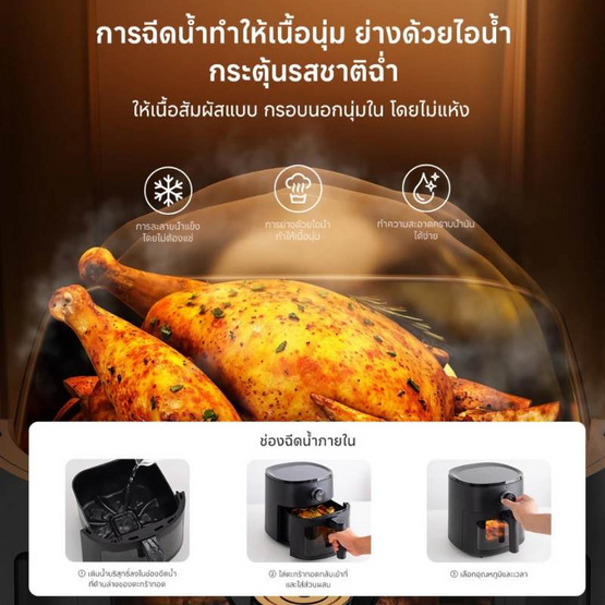 Simplus หม้อทอดไร้น้ำมัน รุ่น  KQZG022