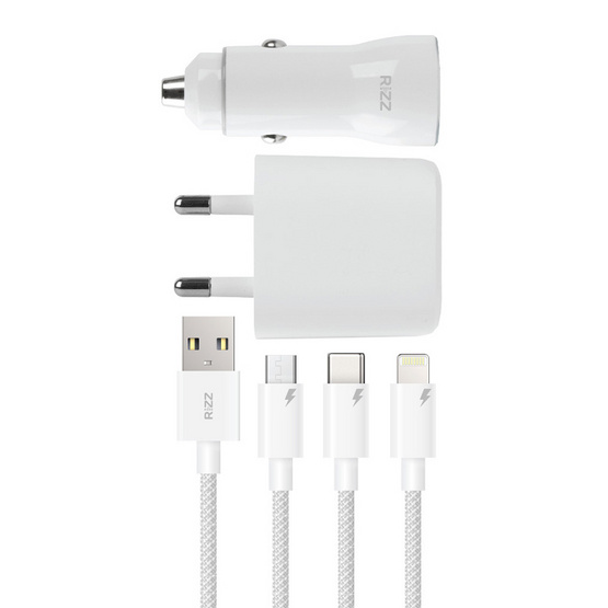 Rizz Charger Set 3in1 รุ่น R-2302I White