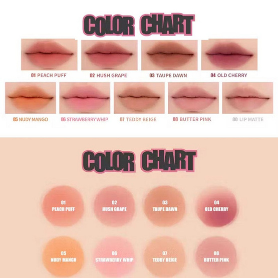 Romand ลิปแมท Color Lip Matte 8 กรัม