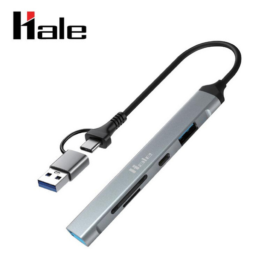 Hale Hub ถ่ายโอนข้อมูล 5in1 USB-C/PD100W to USB-A/USB-C รุ่น HG-02